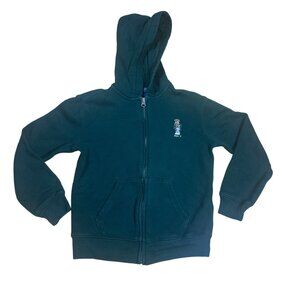 Polo Ralph Lauren Boys Pine Green Zip Hoodie Jacket Size 7